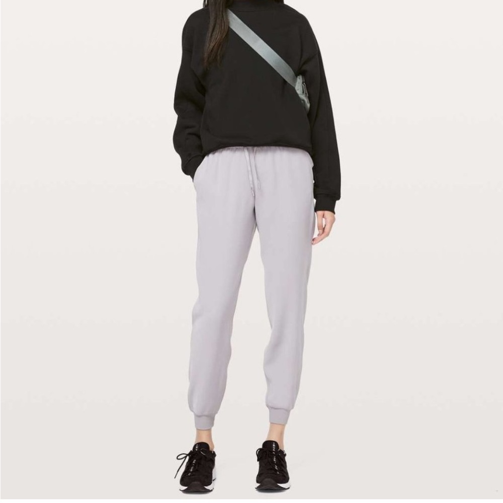 Lulu lemon: purple/silver joggers, size 2